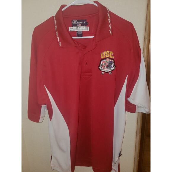 2006 USC Trojans National Championship Game Rose Bowl Polo Shirt Size Large - Picture 1 of 5